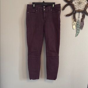 PAIGE Purple Ankle Cropped Jeans